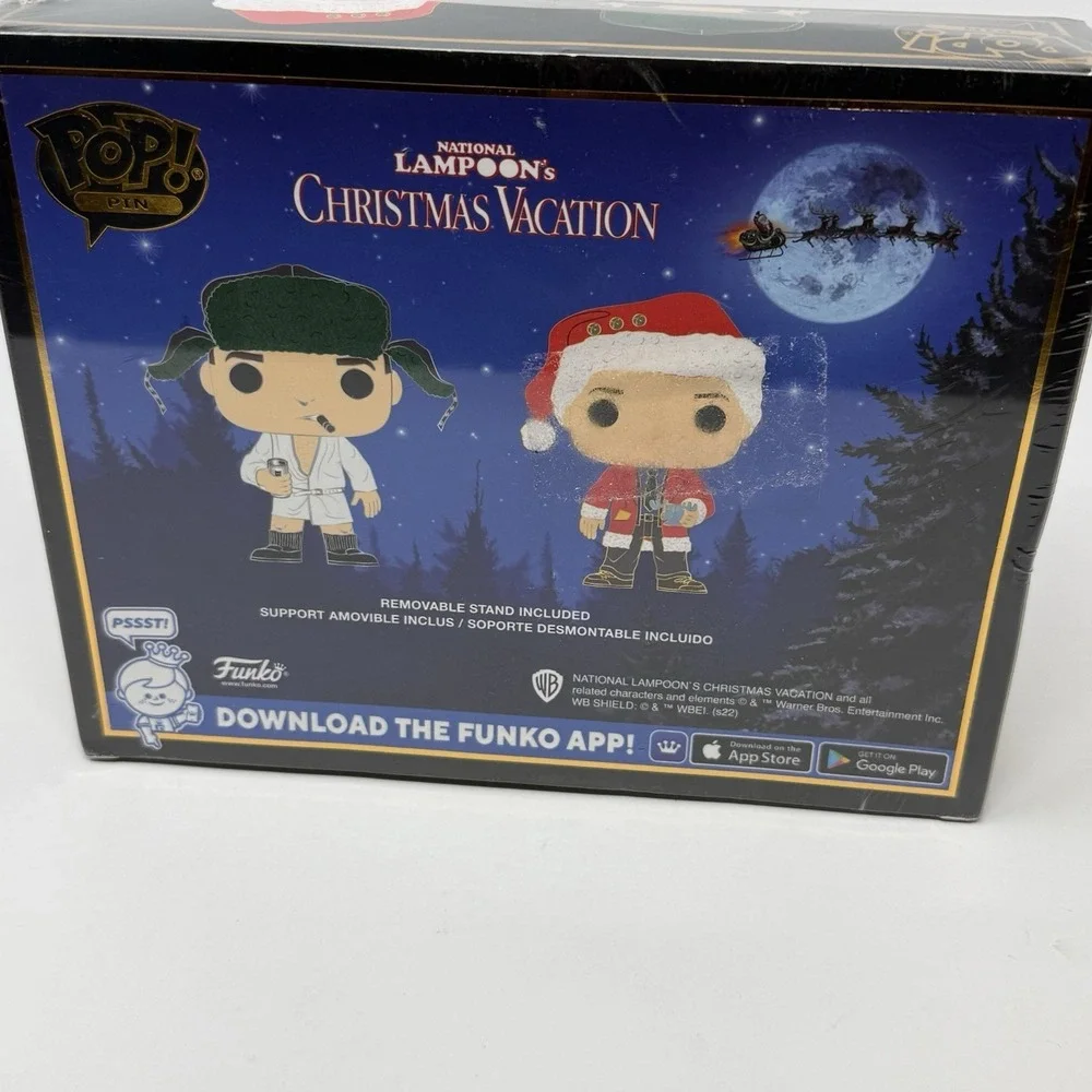 NIB Funko Pop 4in Pins Christmas Vacation Clark Griswold and Cousin Eddie SE